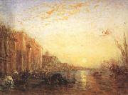 Felix Ziem Venice with Doges'Palace at Sunrise (mk22) oil painting
